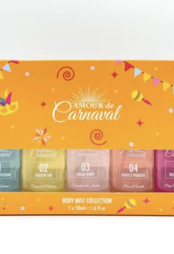 Amour de Carnaval Bodymist giftset mini's 5x50ml