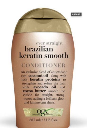 OGX Travelsize brazilian keratin smooth conditioner (88,7 Milliliter)