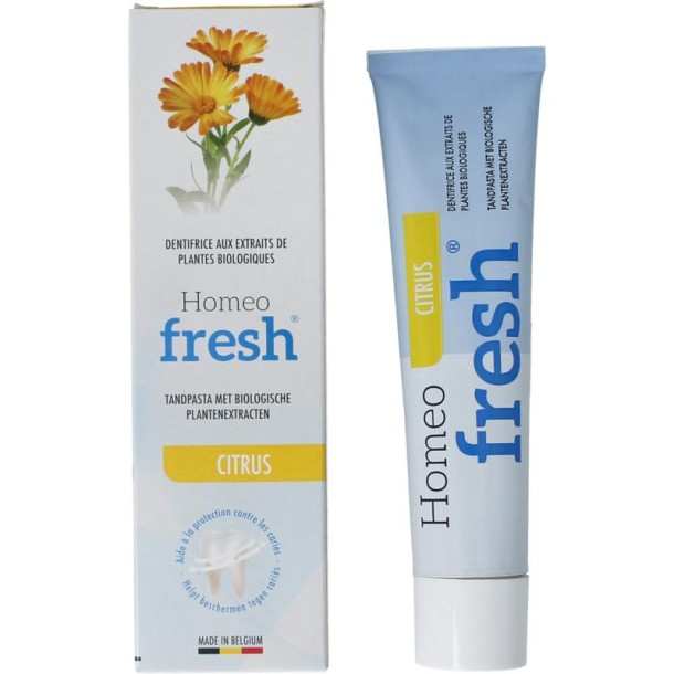 Homeofresh Tandpasta citrus (75 Milliliter)
