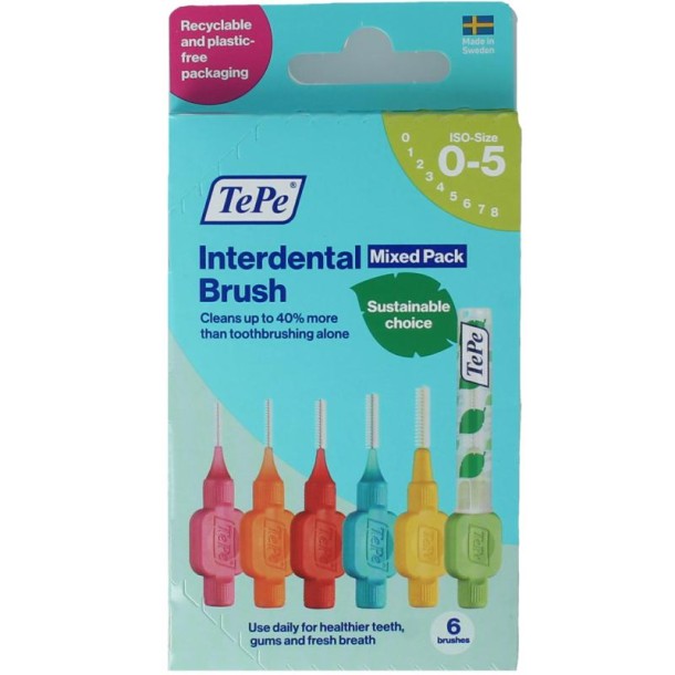 Tepe Inderdentale rager mix pack (6 Stuks)