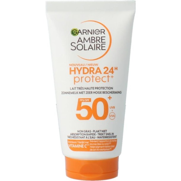 Ambre Solaire Hydraterende melk protect SPF50+ (50 Milliliter)
