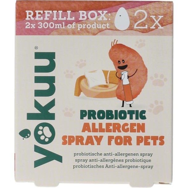 Yokuu Probio allergenenspray huisdieren refill (2 Stuks)