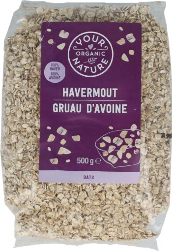 Your Organic Nat Havermout bio (500 Gram)