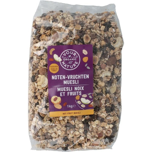 Your Organic Nat Muesli noten vruchten bio (1 Kilogram)