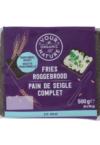 Your Organic Nat Roggebrood fries bio (500 Gram)