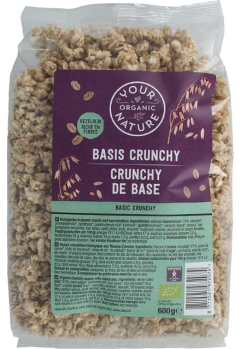 Your Organic Nat Muesli crunchy basis bio (600 Gram)