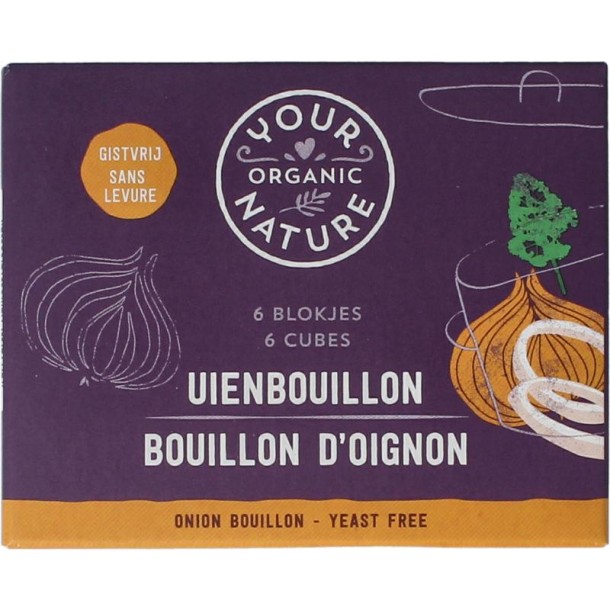 Your Organic Nat Uienbouillon zonder gist bio (6 Stuks)