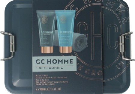 The Luxury Bath Groom & go body/hair and bear wash washand blik (1 Set)