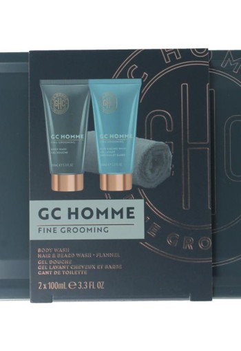 The Luxury Bath Groom & go body/hair and bear wash washand blik (1 Set)