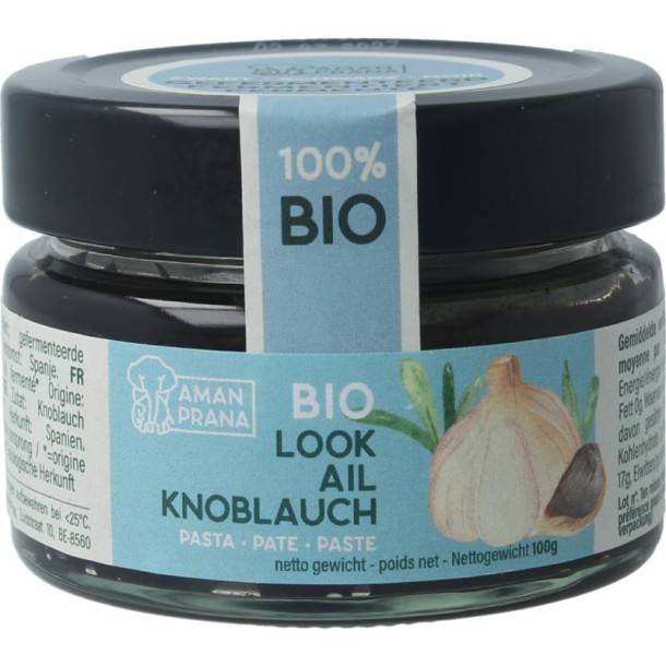 Amanprana Zwarte knoflookpoeder pasta (100 Gram)
