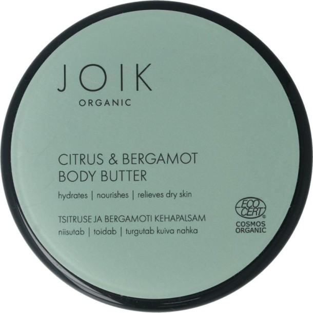 Joik Citrus & bergamot body butter organic vegan (150 Milliliter)