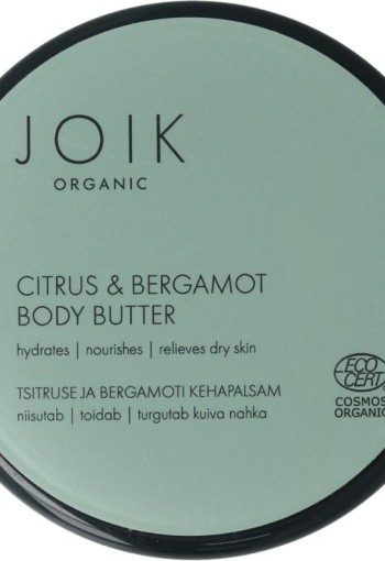 Joik Citrus & bergamot body butter organic vegan (150 Milliliter)