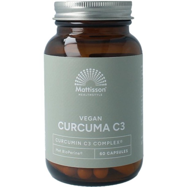 Mattisson Curcumin C3 bioperine 500mg vegan (60 Capsules)