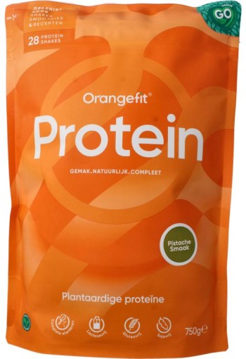 Orangefit Protein shake plantaardig pistache (750 Gram)