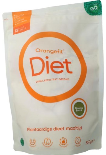 Orangefit Dieet maaltijd plantaardig pistache (850 Gram)