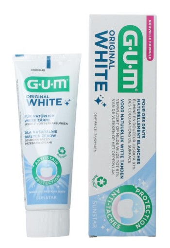 GUM Tandpasta white original (75 Milliliter)