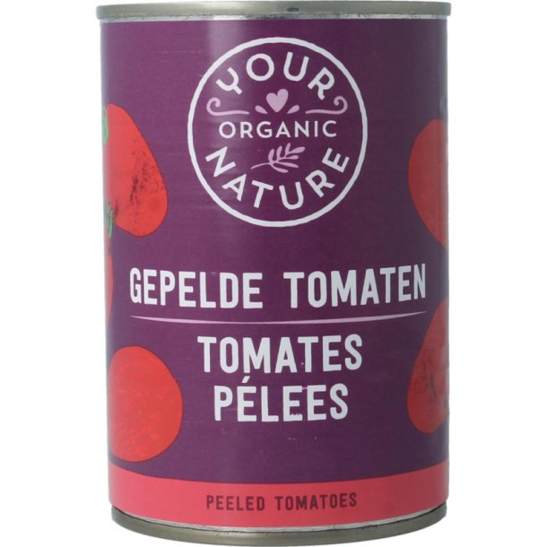 Your Organic Nat Tomaten gepeld bio (400 Gram)