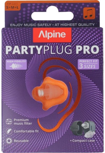 Alpine Partyplug pro transparant (1 Paar)