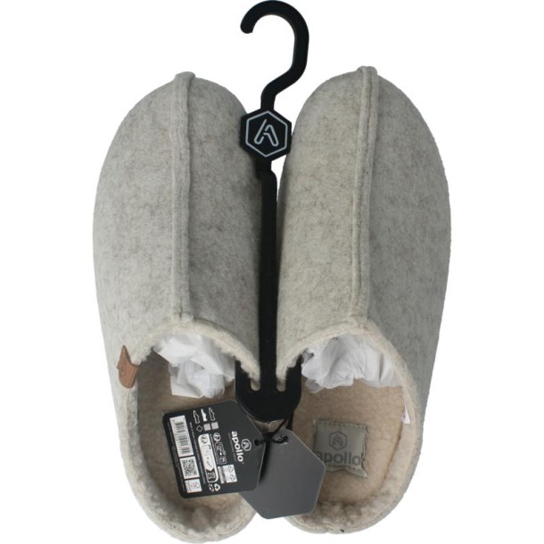 Apollo Zweedse slof beige 37/38 dames (1 Paar)