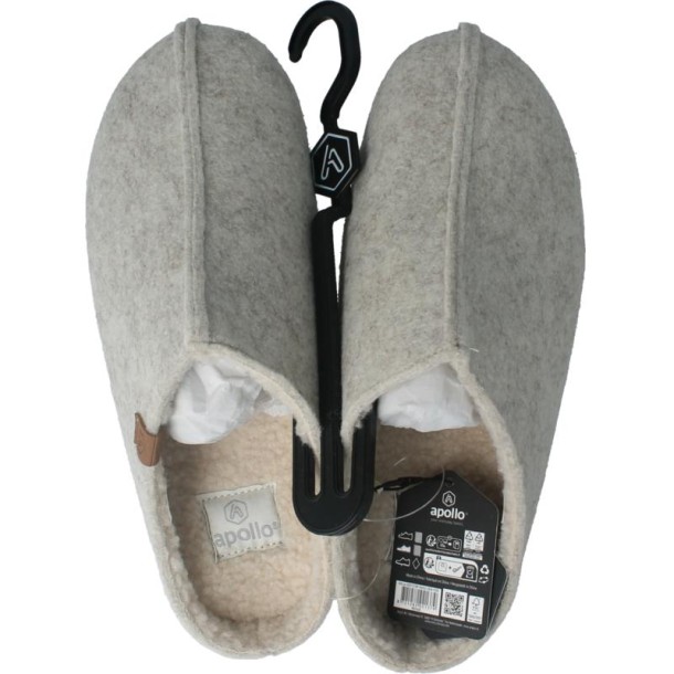 Apollo Zweedse slof beige 39/40 dames (1 Paar)