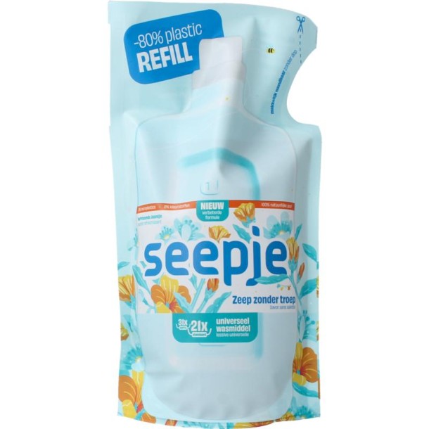 Seepje Wasmiddel universeel navulzak (945 Milliliter)