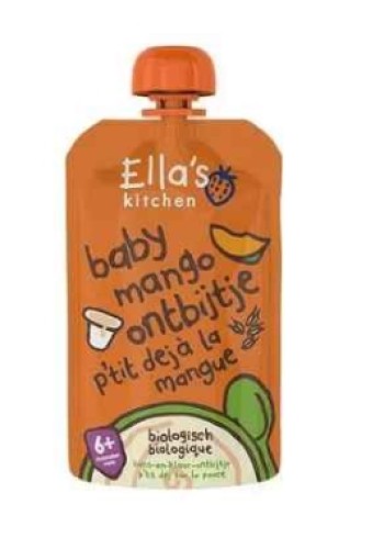 Ella's Kitchen Bio Mango Knijpfruit 6+ Maanden 100 gram