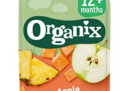 Organix Bio Knijpfruit Appel, Zoete aardappel, Ananas