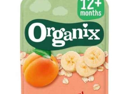 Organix Bio Knijpfruit Havermout, Abrikoos, Banaan