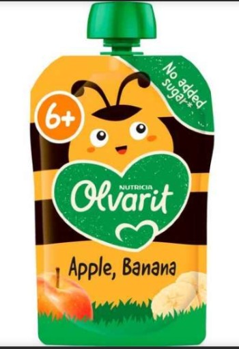 Olvarit Knijpfruit Appel Banaan