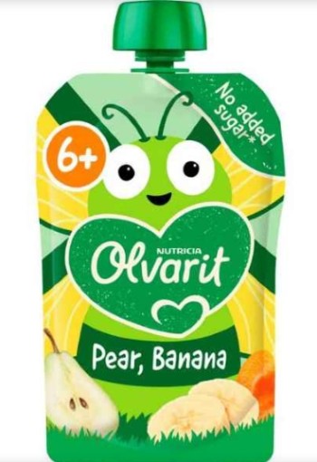 Olvarit Knijpfruit 6+ Peer Banaan 100 gram