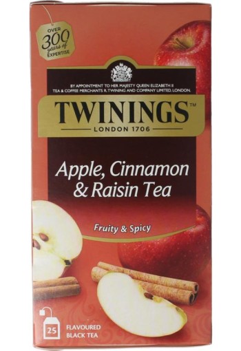 Twinings Apple cinnamon raisin (25 Zakjes)