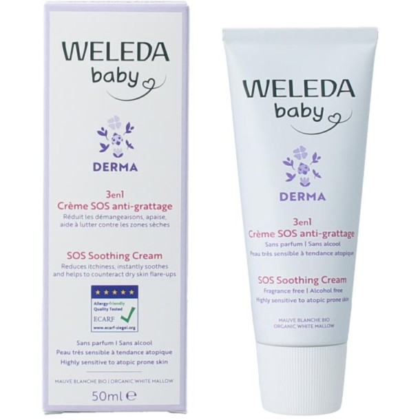 Weleda Baby derma 3 in 1 SOS creme bio 50 Milliliter
