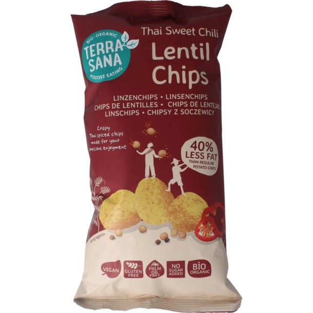 Terrasana Linzenchips sweet chili bio (75 Gram)