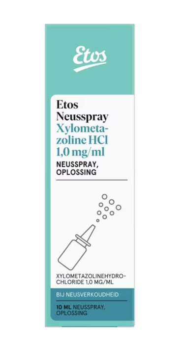 Etos Neusspray Xylometazoline HCl 1,0 MG/ 10ML