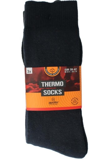 Apollo Thermosok 39-42 assorti donker (3 Paar)