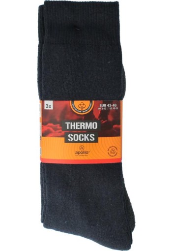 Apollo Thermosok 43-46 assorti donker (3 Paar)
