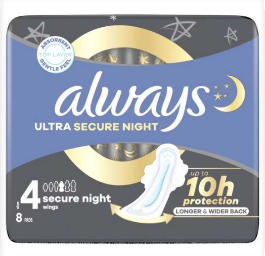 Always Maandverband Ultra Secure Night Wings