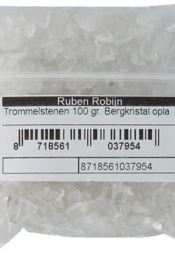 Ruben Robijn Trommelstenen bergkristal oplaadmix maat 1 (100 Gram)