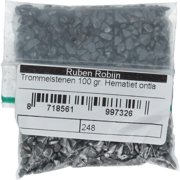 Ruben Robijn Trommelstenen hematiet ontladingmix maat 0 (100 Gram)