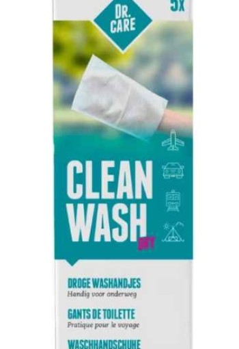 Dr. Care Clean Wash Dry Washandjes 5 ST