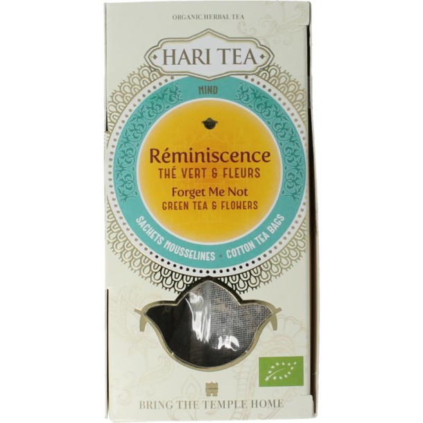 Hari Tea Green tea & flowers forget me not bio (10 Stuks)