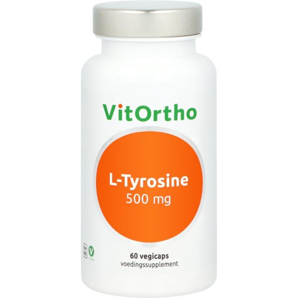 Vitortho L-Tyrosine 500mg (60 Vegetarische capsules)