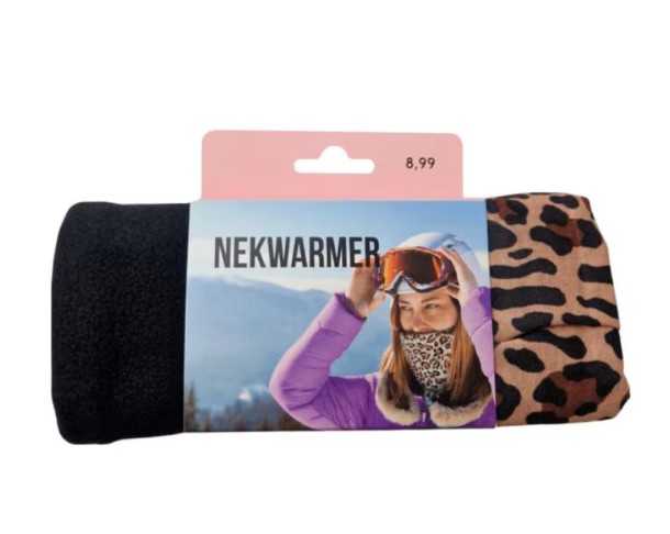 Nekwarmer Panterprint
