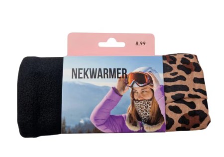 Nekwarmer Panterprint