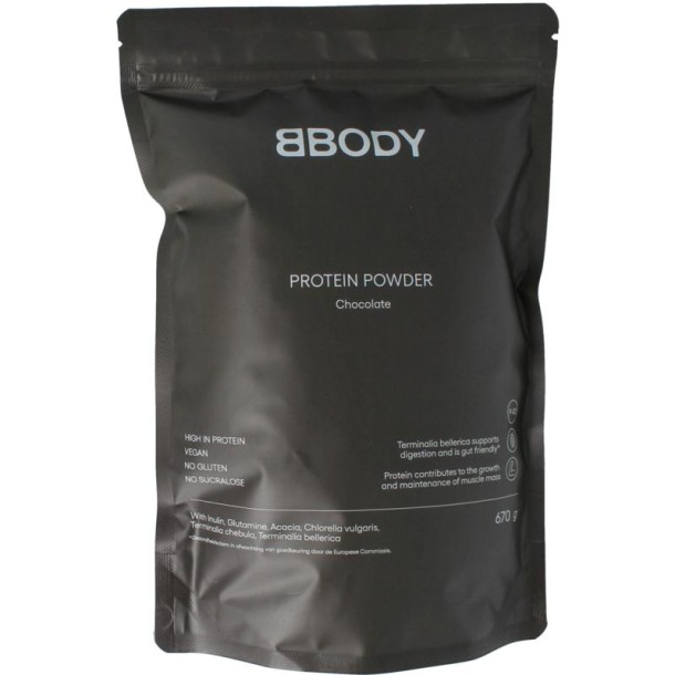 Bbody Gut friendly protein poeder chocolate (640 Gram)