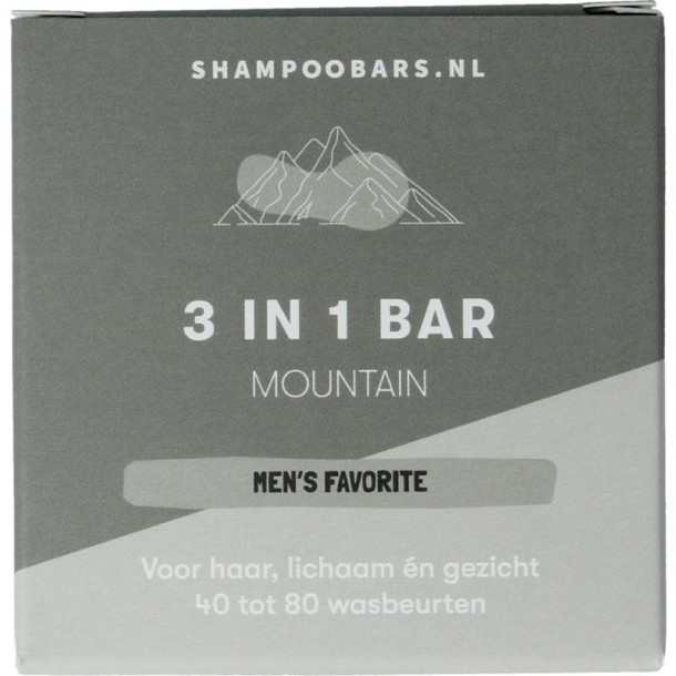 Shampoobars 3-in-1 Bar mountain (60 Gram)
