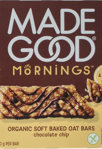Madegood Mornings bar choco chip bio (5 Stuks)