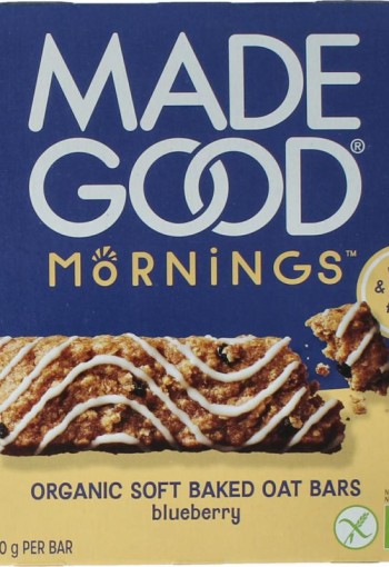 Madegood Mornings bar blueberry bio (5 Stuks)