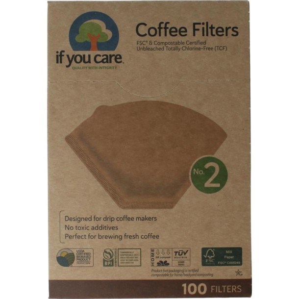 If You Care Koffiefilters no. 2 (100 Stuks)