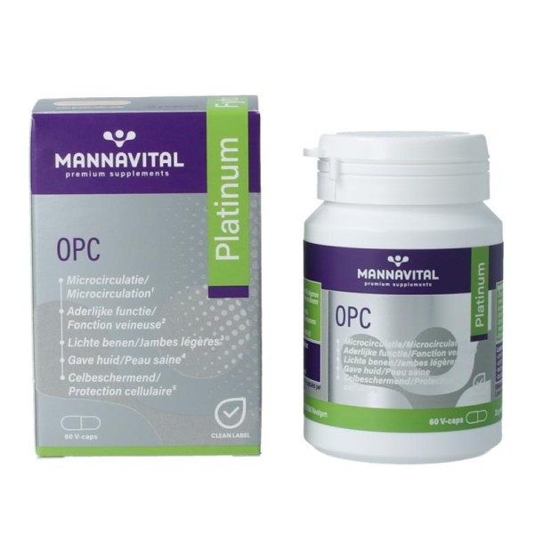 Mannavital OPC platinum (60 Vegetarische capsules)